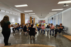 Usuarios de la asociación realizando una actividad